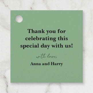 Wedding Favor Bedankjes Labels