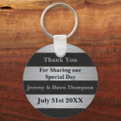 Wedding Favor Dank je Sleutelhanger (Voorkant)