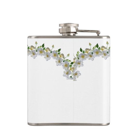 Wedding Favor Elegant Rozen Moeder van de Bride Heupfles (Achterkant)