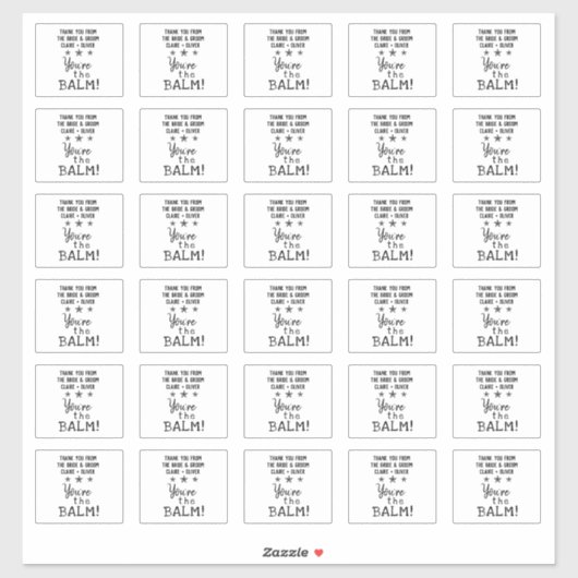 Wedding Favor | Je bent de aangepaste optillage va Sticker (Vel)