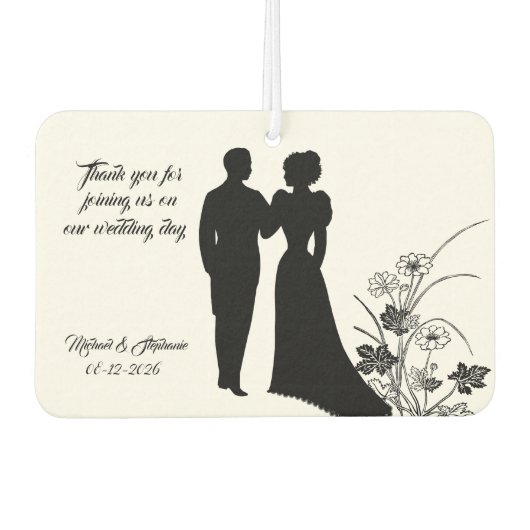 Wedding Favor Luchtverfrisser (Voorkant)