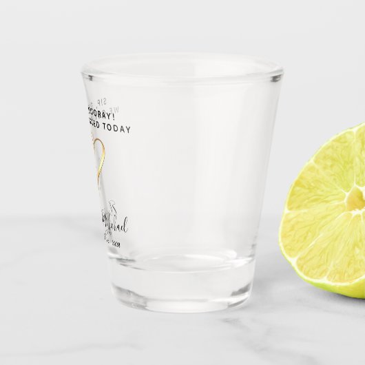 Wedding Favor Sip Sip Hooray Shot Glas (Rechts)