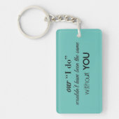 Wedding Favor Sleutelhanger (Voorkant)