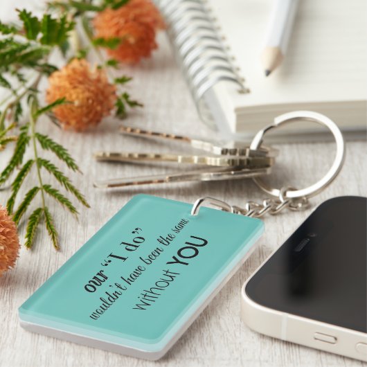 Wedding Favor Sleutelhanger (Voorkant Rechts)