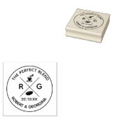 Wedding Favor Stamp | Koffie het perfecte mengsel Rubberstempel (Gestempeld)