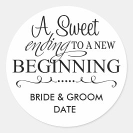 WEDDING FAVOR STICKER A Sweet Enend