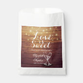 Wedding Favor Trets Bags Champagne Glasses Wood Bedankzakje (Voorkant)