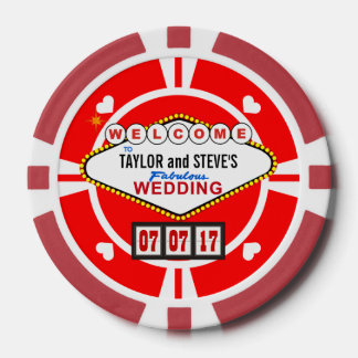 Wedding Favor Vegas Casino Poker Chips