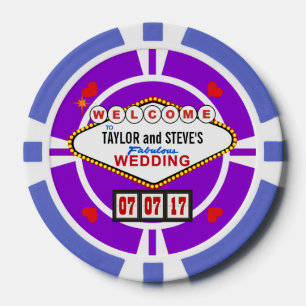 Wedding Favor Vegas Casino Poker Chips