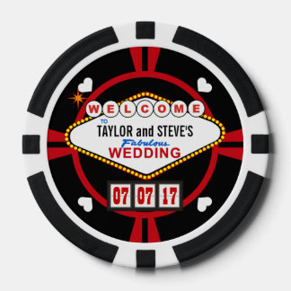 Wedding Favor Vegas Casino Poker Chips