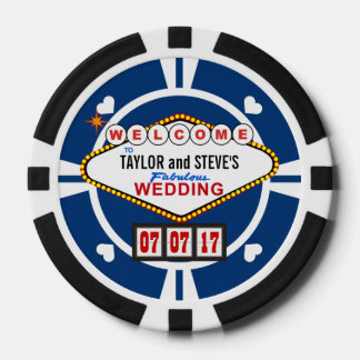 Wedding Favor Vegas Casino Poker Chips