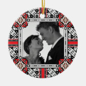 Wedding Favor, Verloving Portret Foto Ornament (Voorkant)