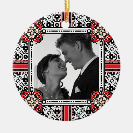 Wedding Favor, Verloving Portret Foto Ornament (Voorkant)