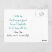 Wedding Favoriete Briefkaart (Achterkant)