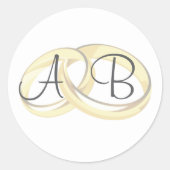 Wedding Favors Ronde Sticker (Voorkant)