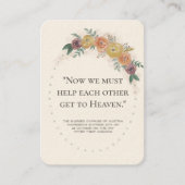 Wedding Favors St. Charles Memorare Heilige Kaart Visitekaartje (Voorkant)