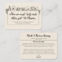 Wedding Favors St. Charles Memorare Heilige Kaart