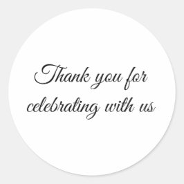 Wedding favour sticker