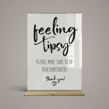 Wedding Feeling Tipsy Poster