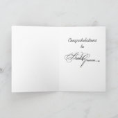 Wedding felicitatiekaart kaart (Binnen)