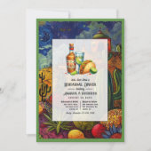 Wedding Fiesta Let's Taco over een repetitie diner Kaart (Voorkant)