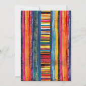 Wedding Fiesta Let's Taco over een repetitie diner Kaart (Achterkant)