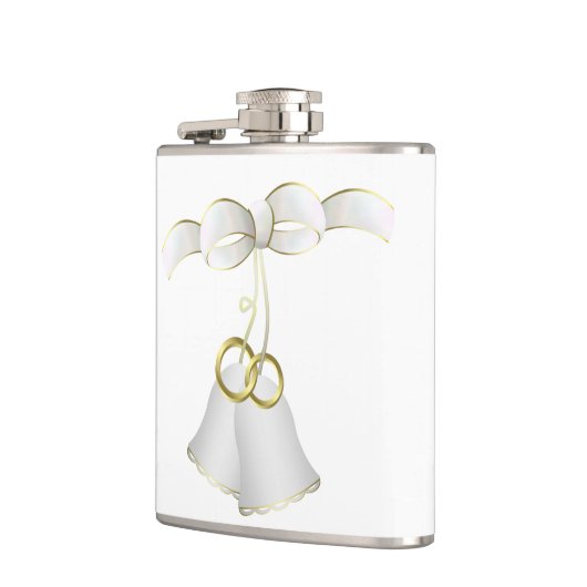 Wedding Flask, 6 oz. Heupfles (Links)