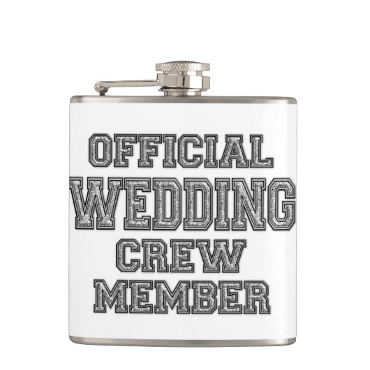 Wedding Flask Groomsmen's Gift Heupfles (Voorkant)
