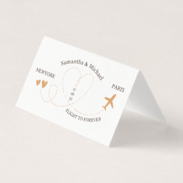 Wedding Flight Travel QR Code Playlist Kaart