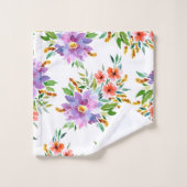 Wedding Floral Bad Handdoek (Wasdoekje)