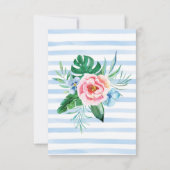 Wedding Floral Bouquet Foto Hartelijk dank Bedankkaart (Achterkant)