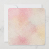 Wedding Floral Bouquet Kaart (Achterkant)