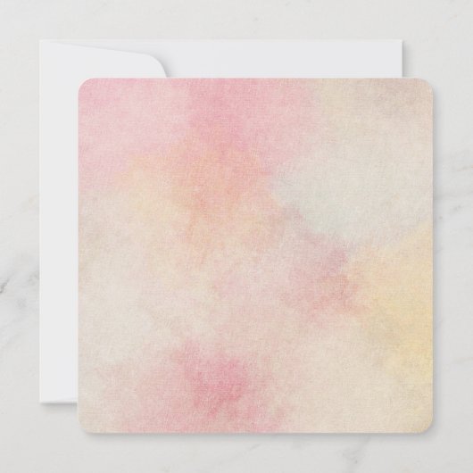 Wedding Floral Bouquet Kaart (Achterkant)