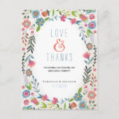 Wedding Floral Fun | Hartelijk dank Briefkaart (Voorkant)