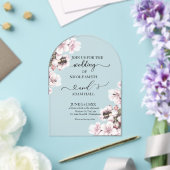 Wedding Floral Invitation Acryl Uitnodigingen (Insitu (Huwelijk))
