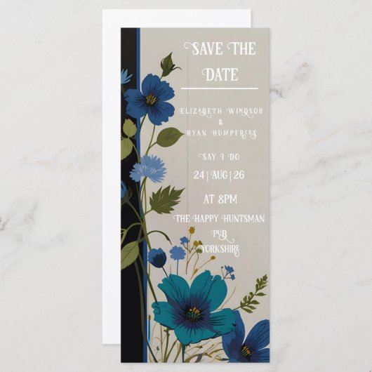 Wedding Floral Invitation Collectie (Voorkant / Achterkant)