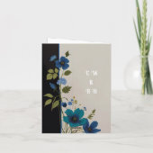 Wedding Floral Invitation Collectie Aankondiging (Achterkant)