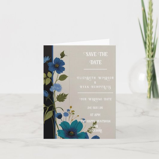 Wedding Floral Invitation Collectie Aankondiging (Voorkant)