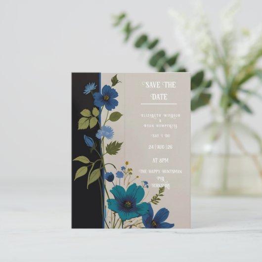 Wedding Floral Invitation Collectie Briefkaart (Staand voorkant)