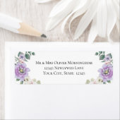 Wedding Floral Lavender Peony Etiket (Insitu)