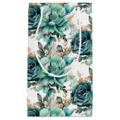 Wedding Floral Print Gift Bag Klein Cadeauzakje (Voorkant)