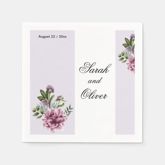 Wedding Floral Servet (Voorkant)