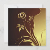 Wedding Floral-uitnodiging Kaart (Achterkant)