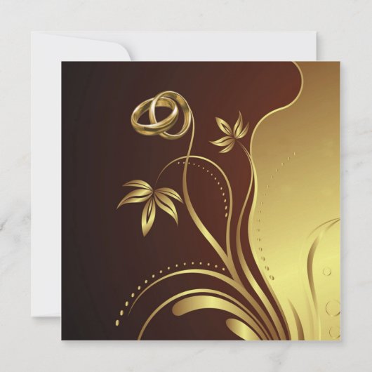 Wedding Floral-uitnodiging Kaart (Achterkant)