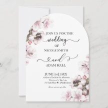 Wedding Floral-uitnodiging