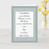 Wedding Flourish Marble Kaart (Gele Bloem)