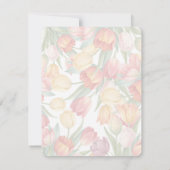 wedding flower invitation kaart (Achterkant)