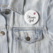 Wedding Flowergirl Button (In situ)