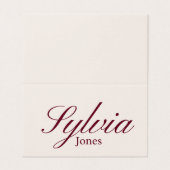 Wedding Foldable place card for dinner,engagement  Kaart (Buitenkant ongevouwen)