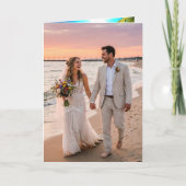 Wedding Folding Invitation Tropical Beach (Voorkant)